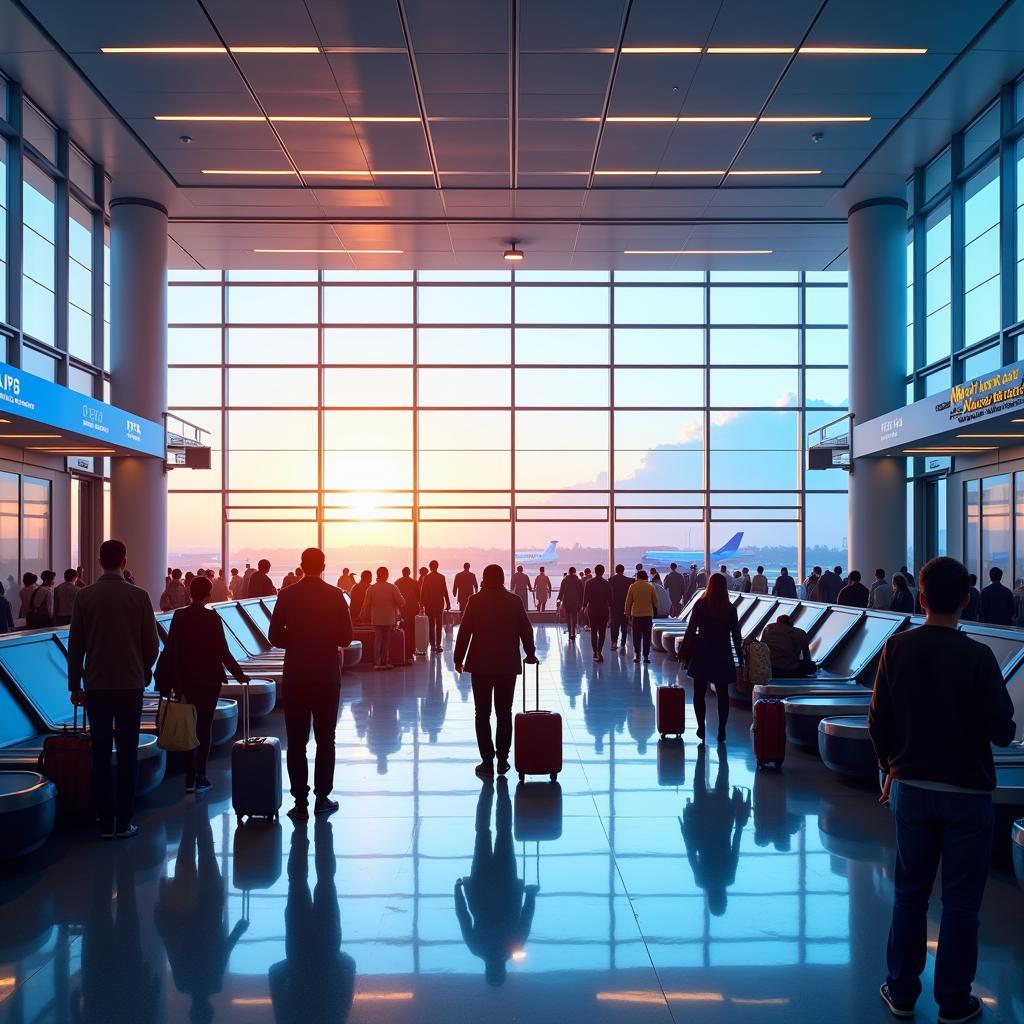 Passengers Arriving at IGI Airport