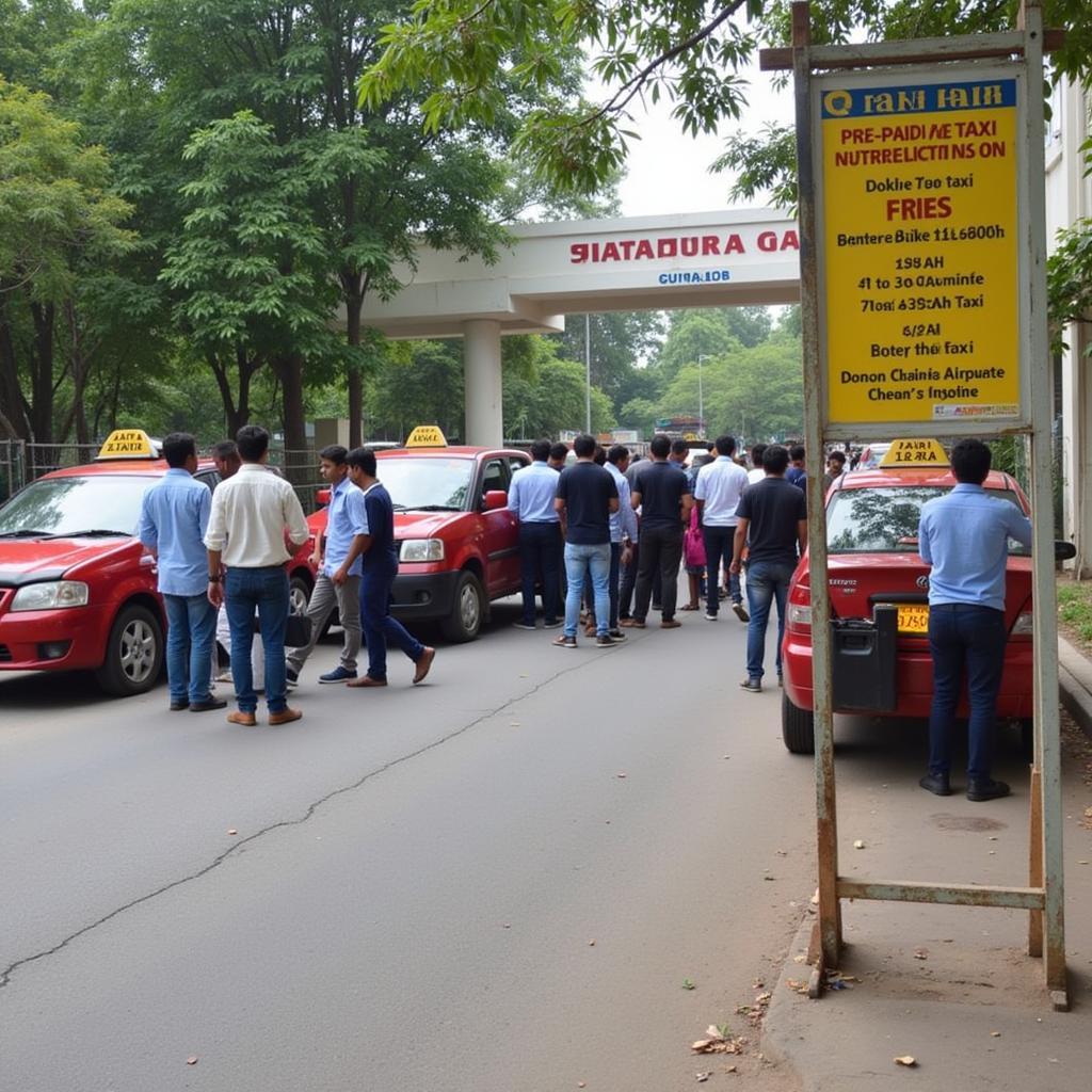 Pre-paid Taxi Stand at IIT Madras