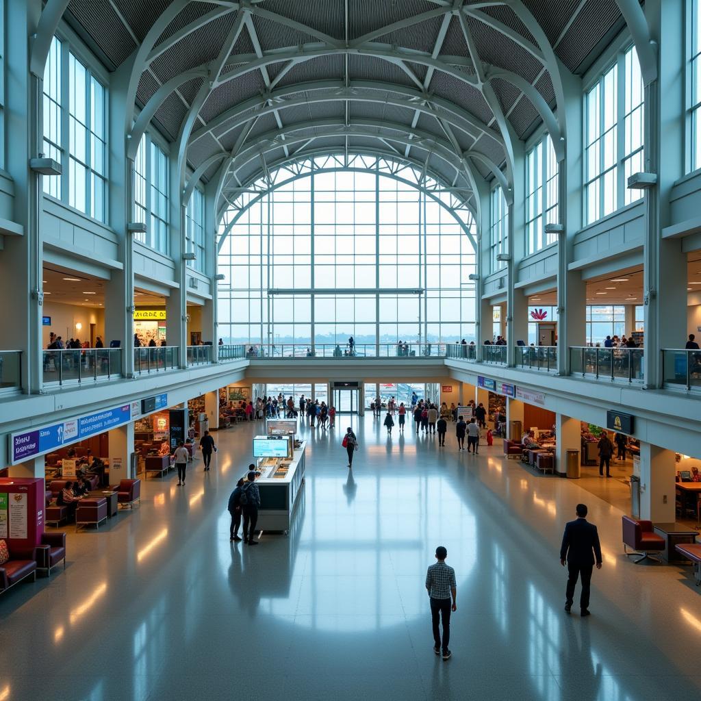 Modern International Airport Terminals in India