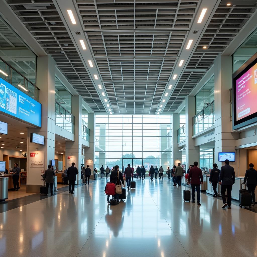 Indore Airport Arrivals Area