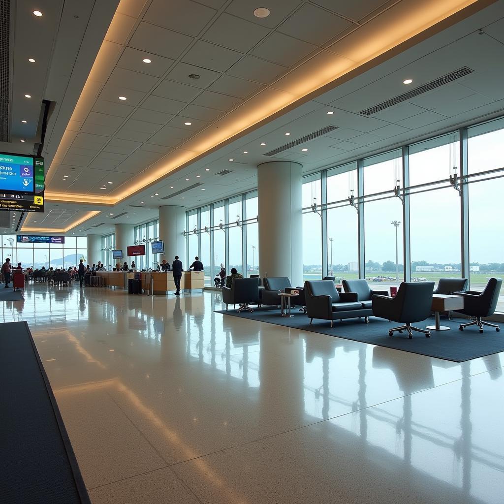 Modern Interior of Indore Airport