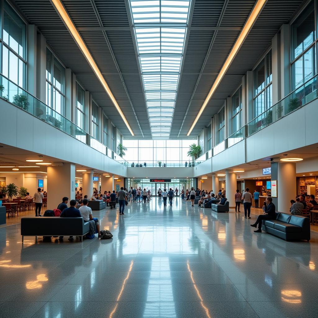 Inside Kolkata Airport Terminal