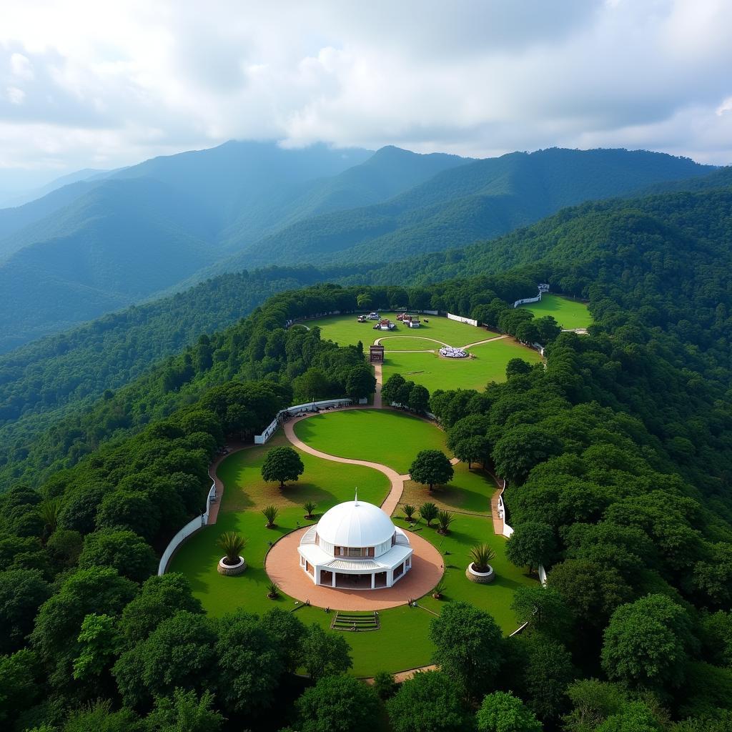 Isha Yoga Center Aerial View