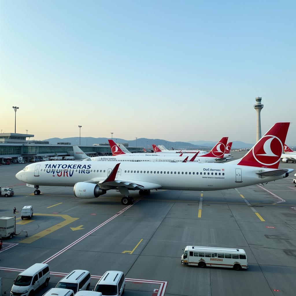 Planes on the Tarmac at Izmir Airport