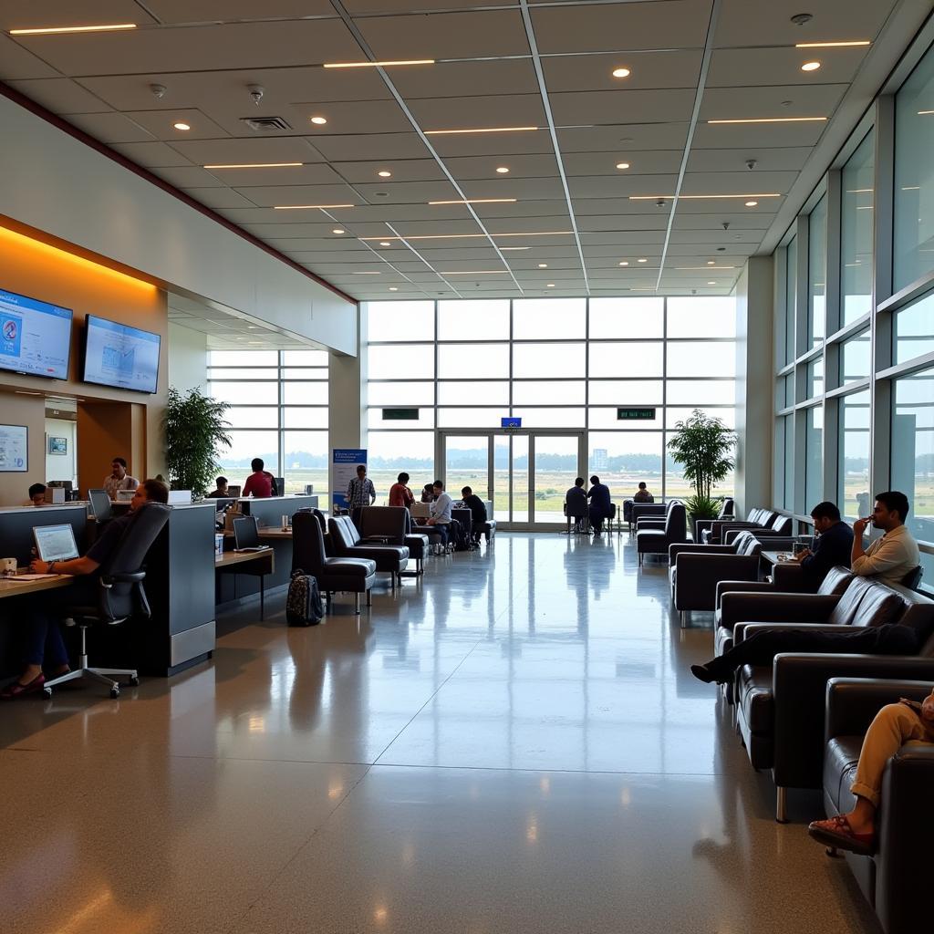 Jaipur Airport Interior Departure Lounge