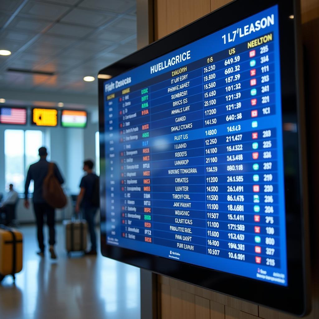 Flight Information Display at Jalgaon Airport