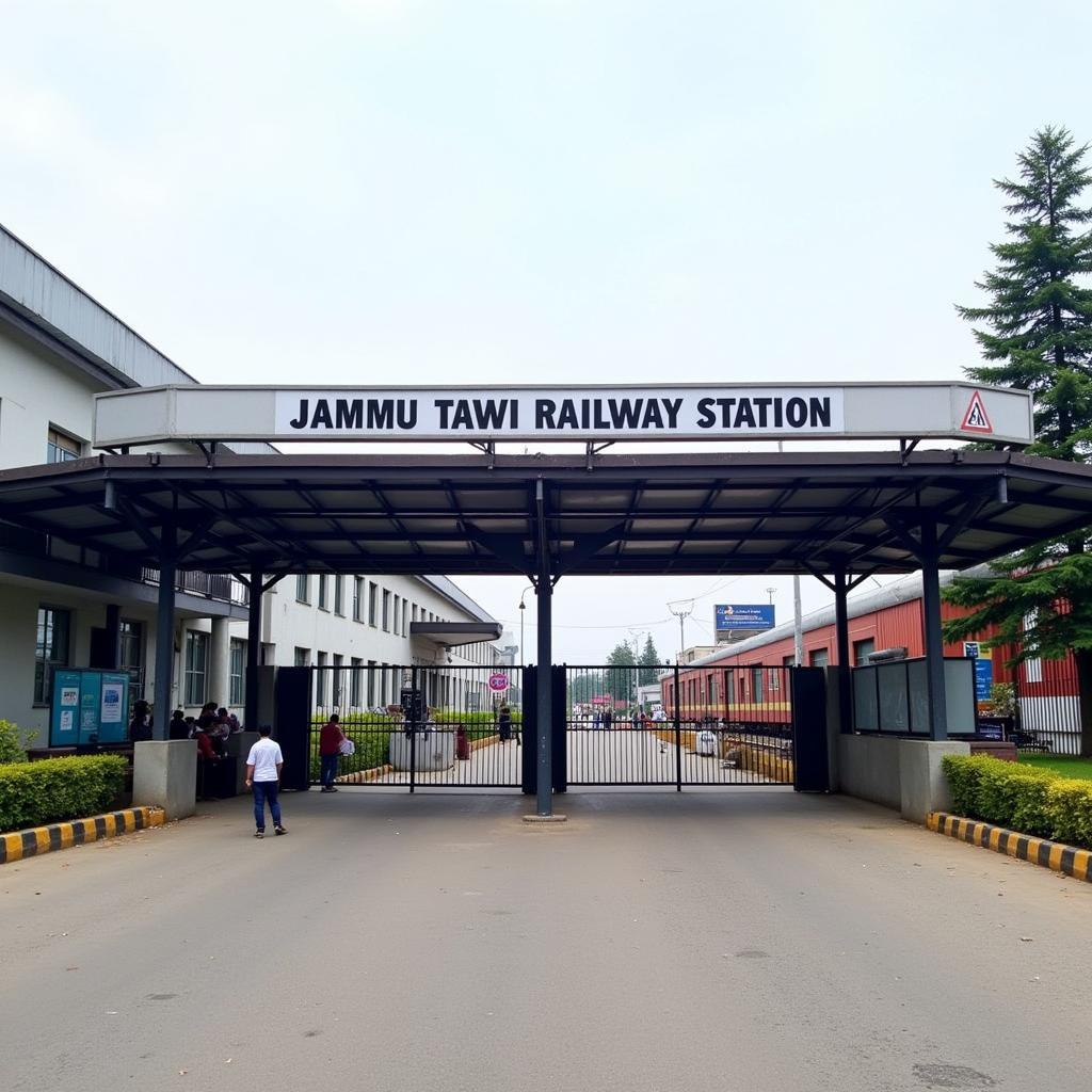 Jammu Tawi Railway Station Main Entrance