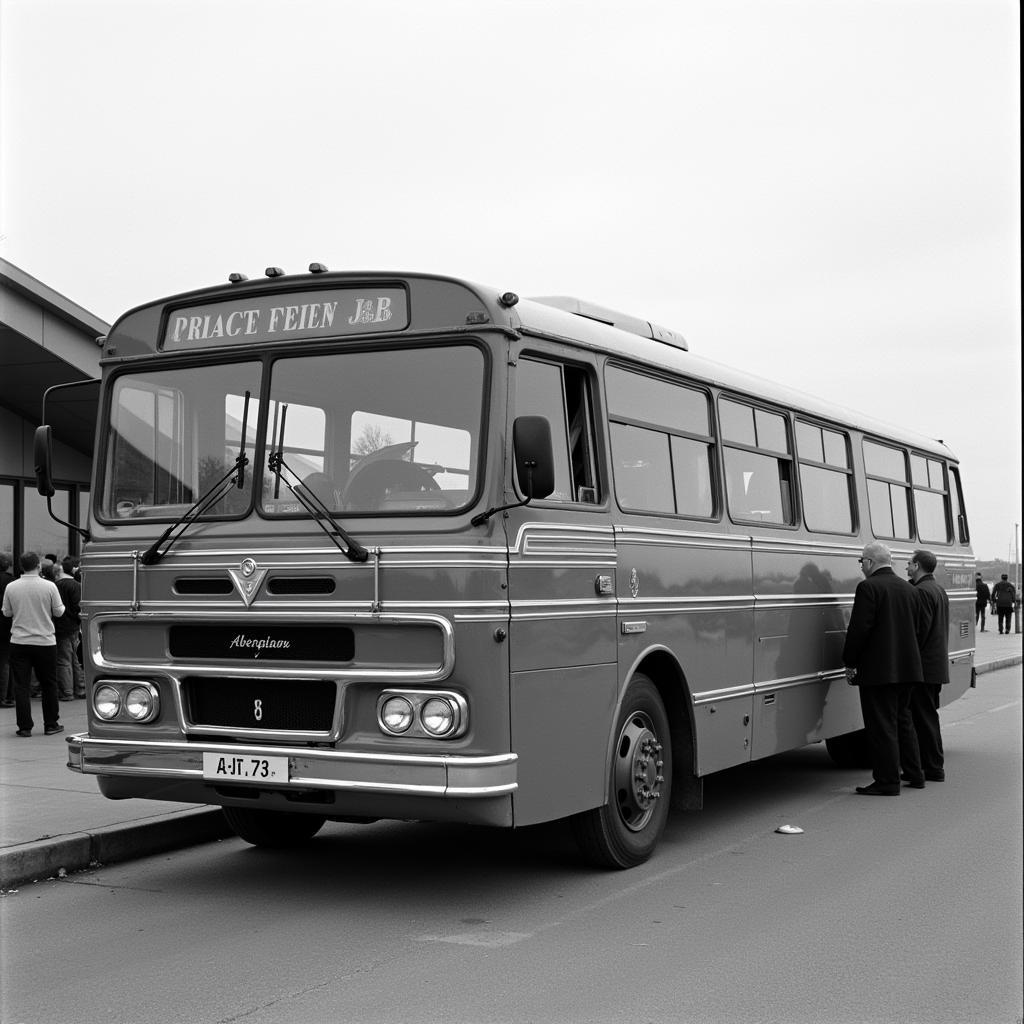 Jet 727 Bus at Aberdeen Airport