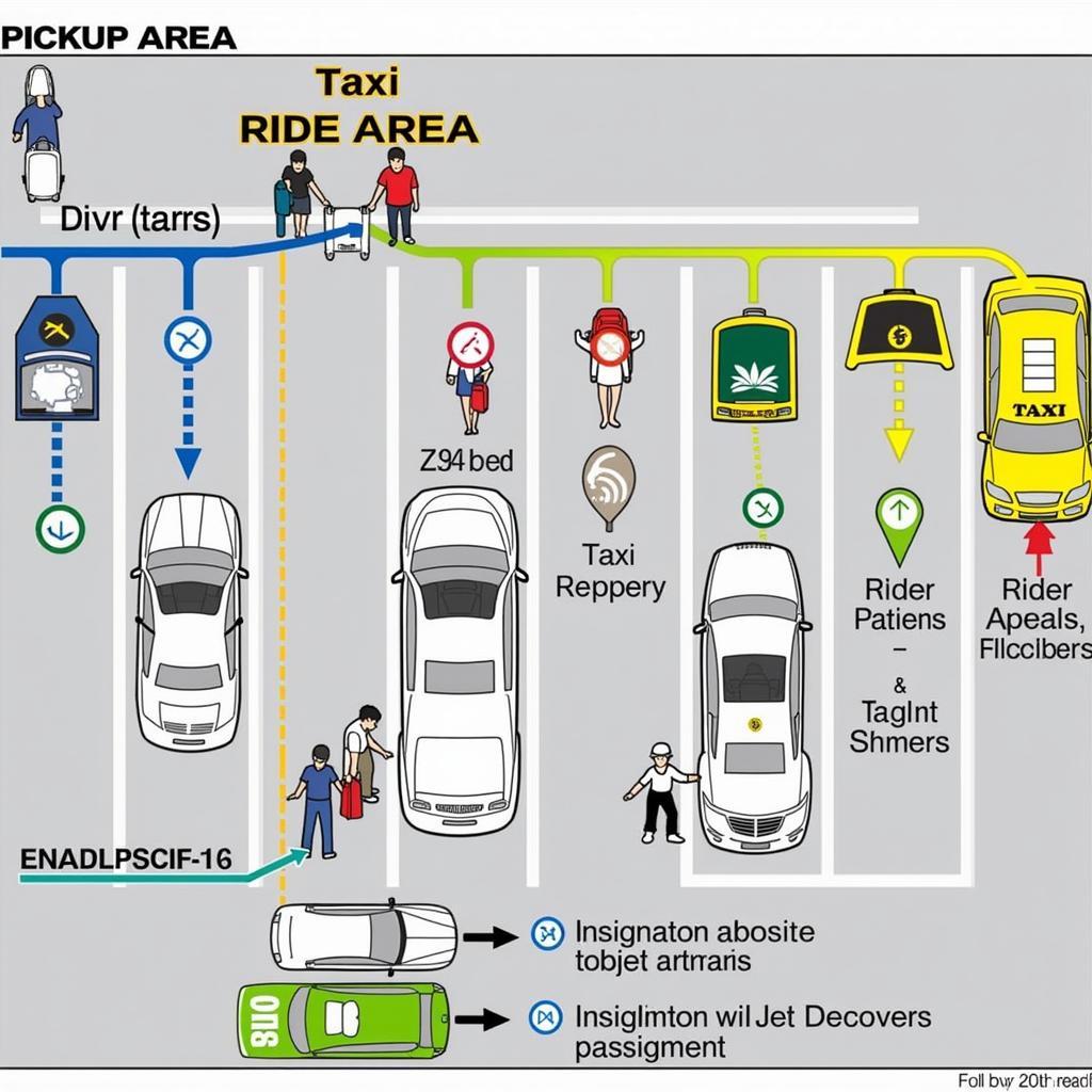 JFK Airport Ground Transportation: A vibrant scene depicting the various ground transportation options available at JFK International Airport.