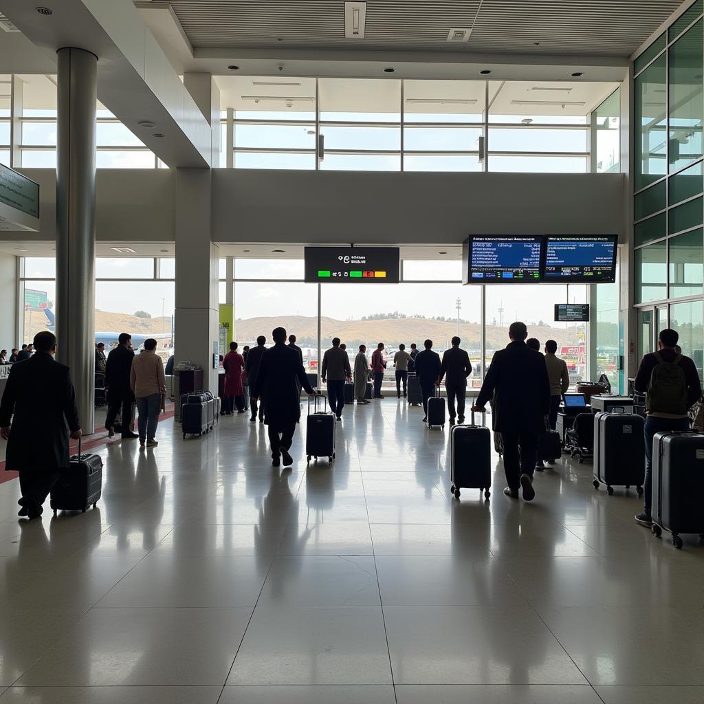 Kabul Airport Terminal Operations and Passenger Flow