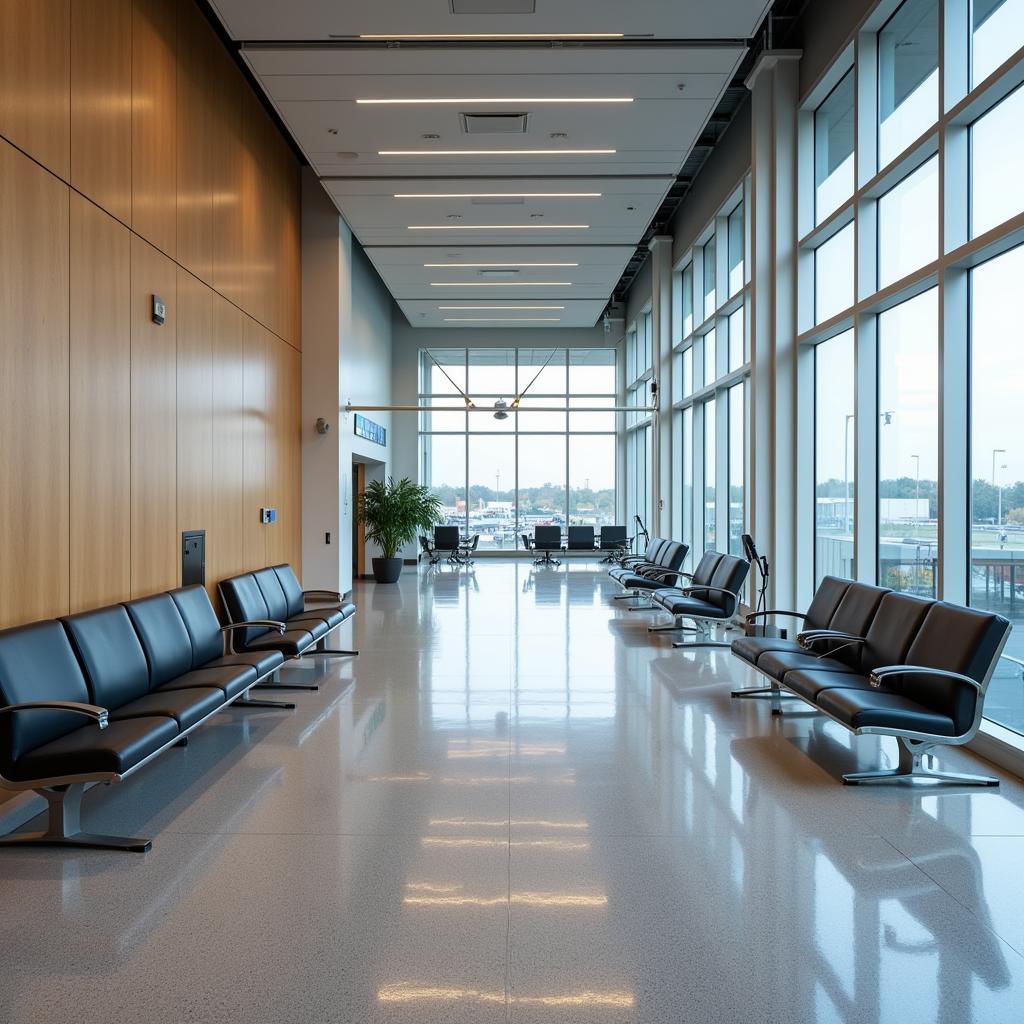 Kanpur Airport New Terminal Interior Waiting Area