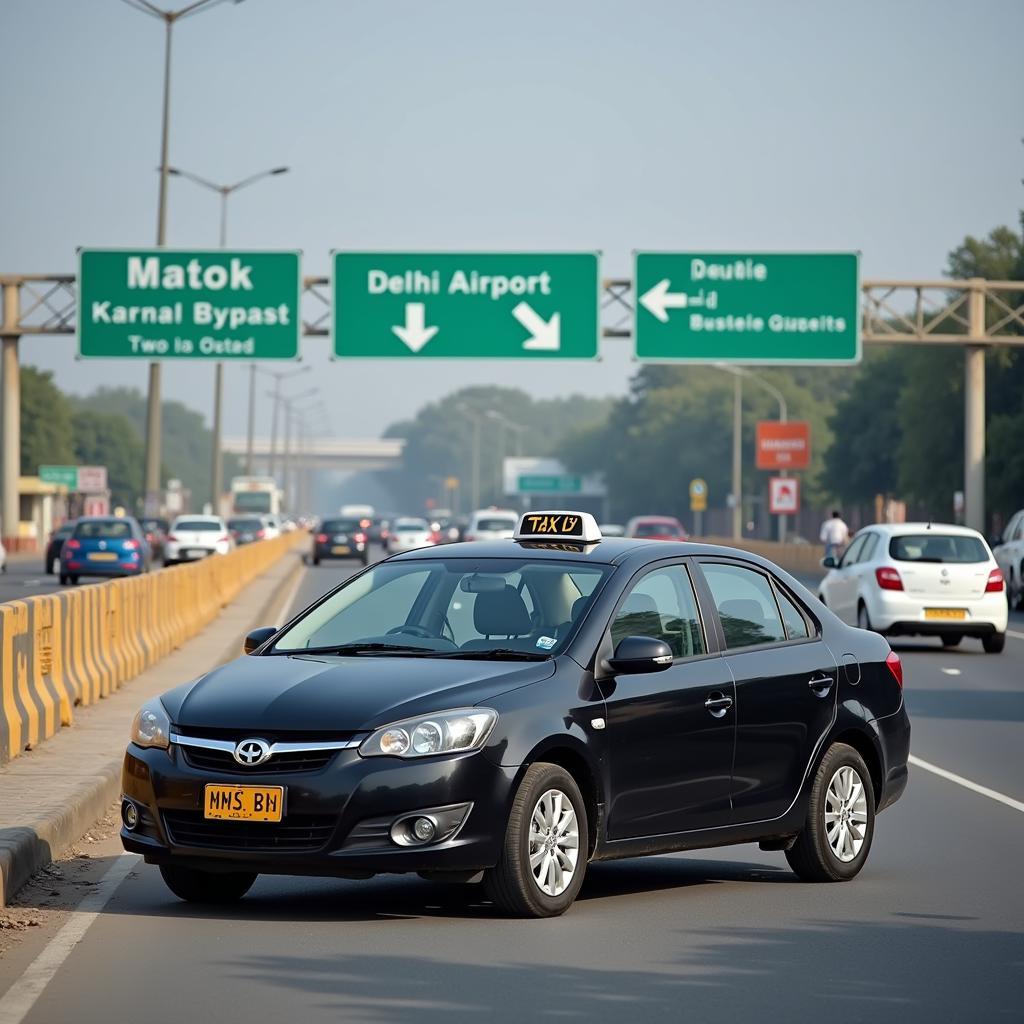 Karnal Bypass Taxi Service to Delhi Airport