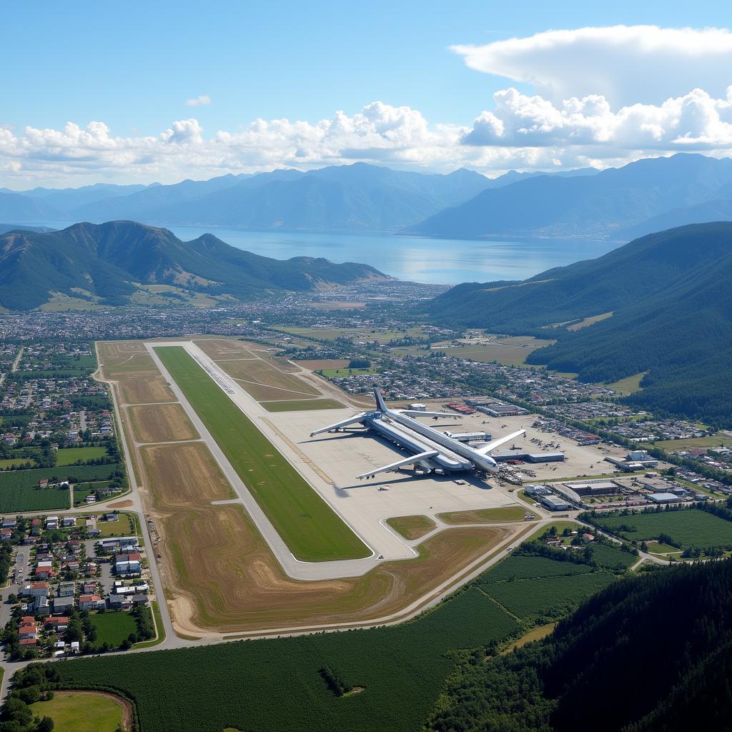 Kelowna International Airport Aerial View