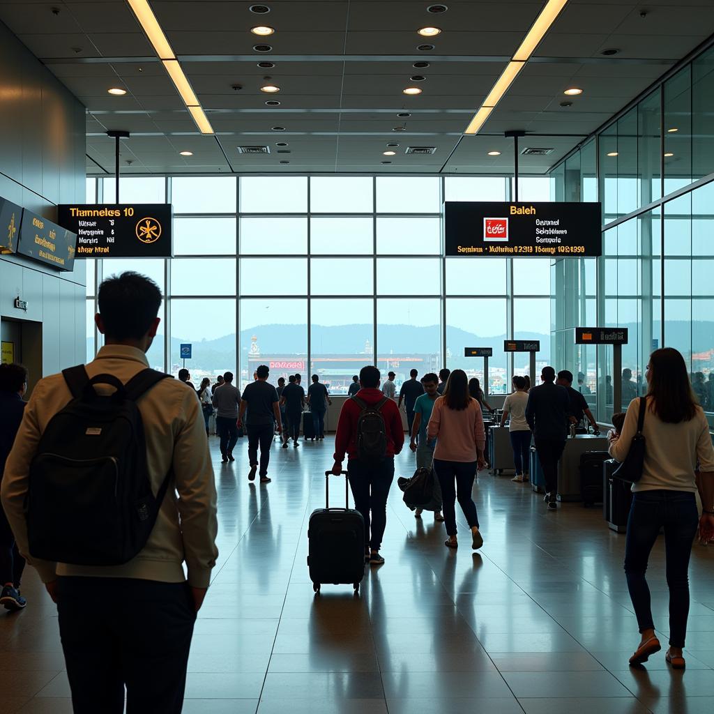 Passengers Arriving at Kempegowda International Airport