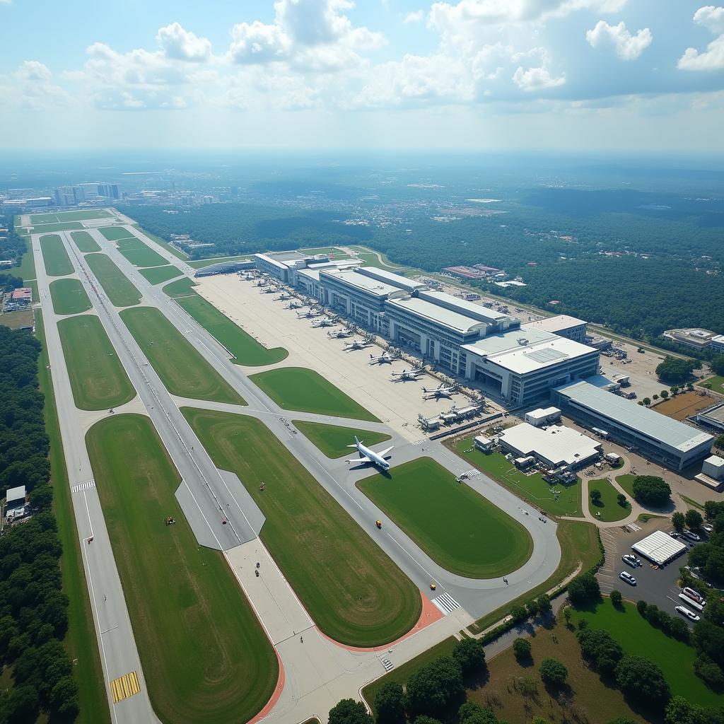 Kempegowda International Airport Aerial View