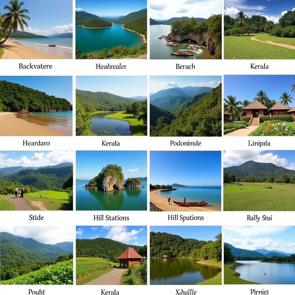 Scenic Views of Popular Destinations in Kerala