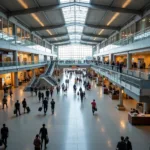 Kigali International Airport Arrivals and Departures: Passengers navigating the modern and efficient terminals.