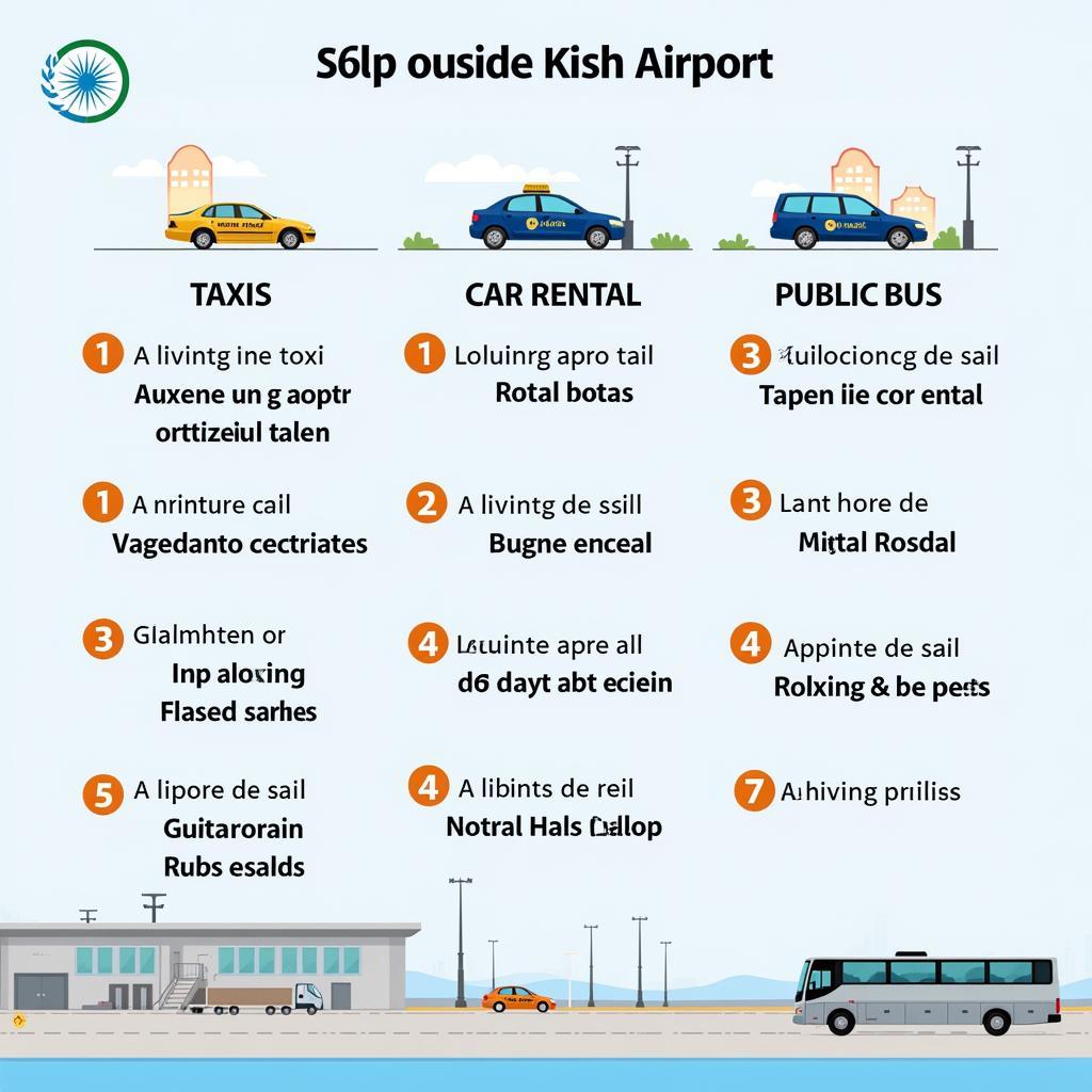 Kish Airport Transportation Options