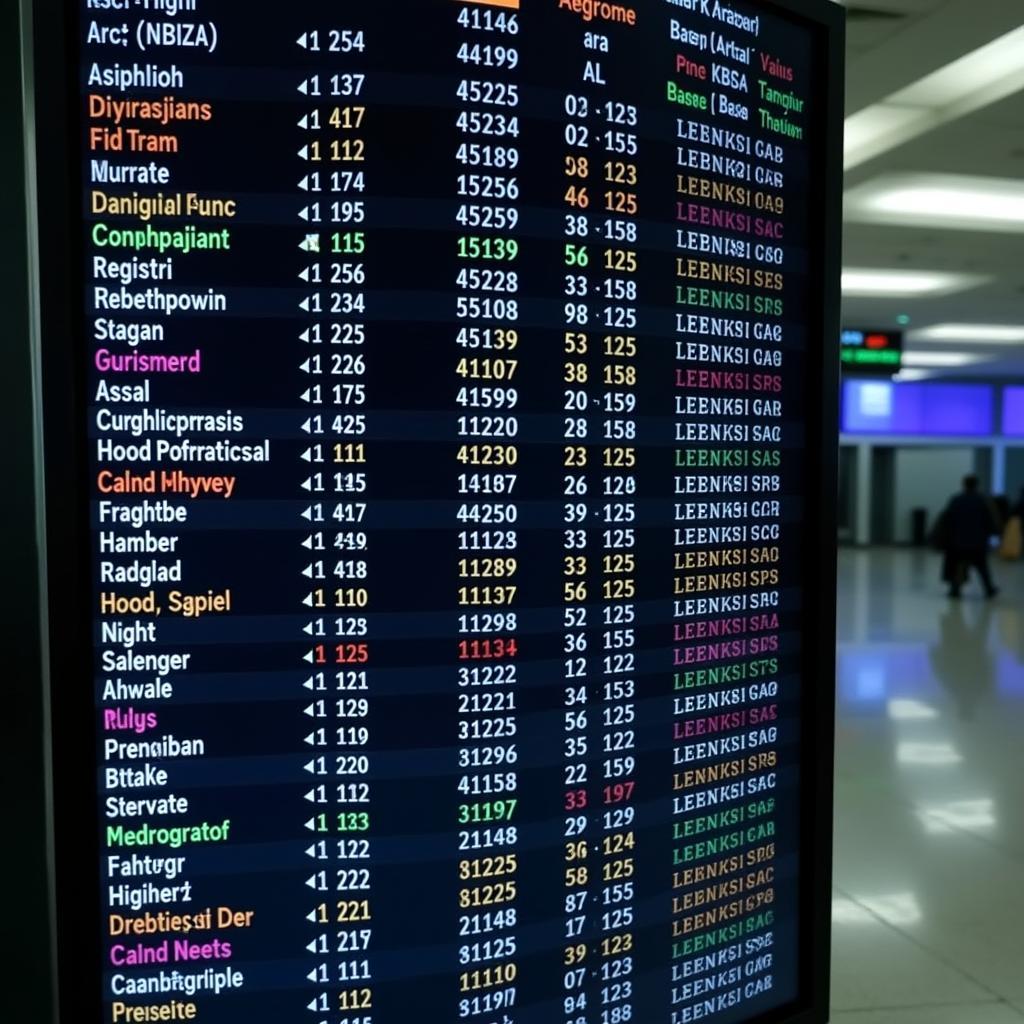 Kishangarh Airport Flight Schedule Display