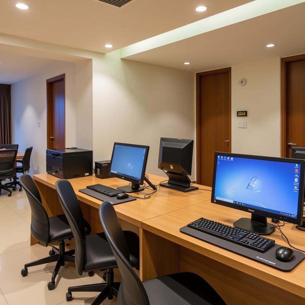 Business Center at a Kolkata Airport Hotel