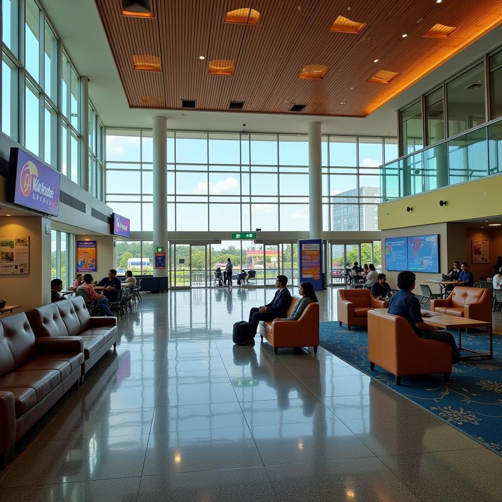 Kozhikode Airport Interior: A glimpse inside the passenger area, showcasing the modern amenities and facilities available to travelers