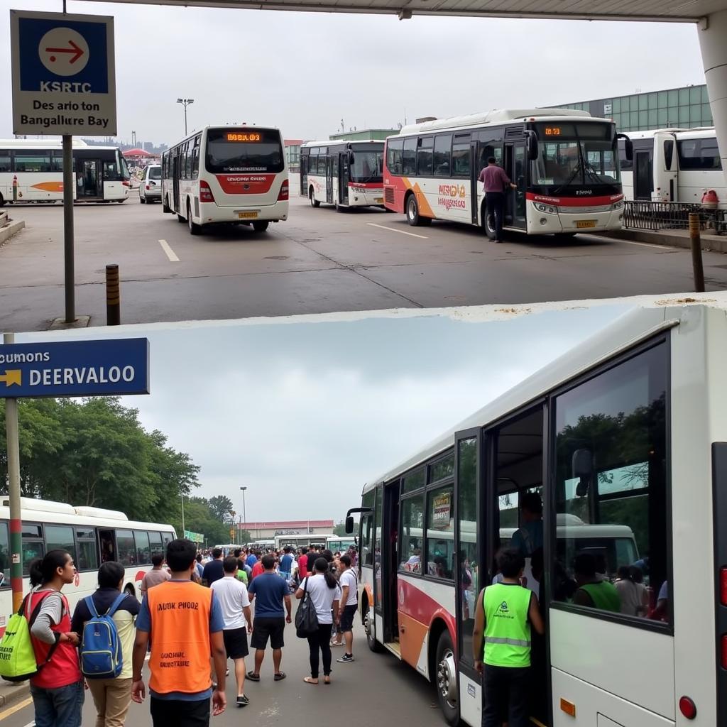 KSRTC AC Bus Departure Bay at Bangalore Airport