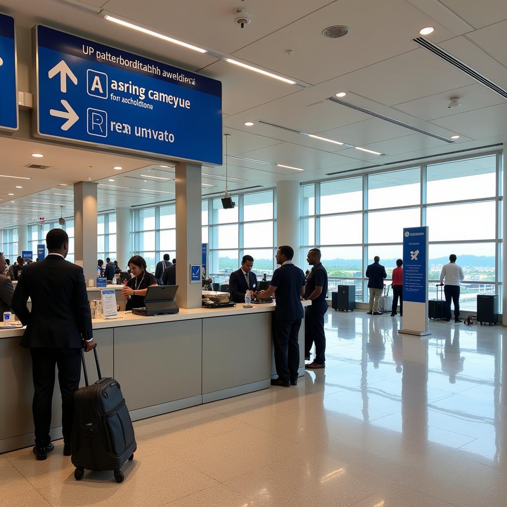 Information Desk at Lagos Airport