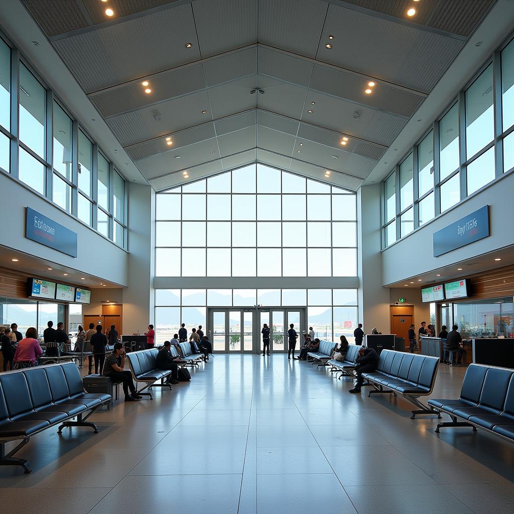 Inside Lagos Airport Terminal: Modern amenities and passenger services.