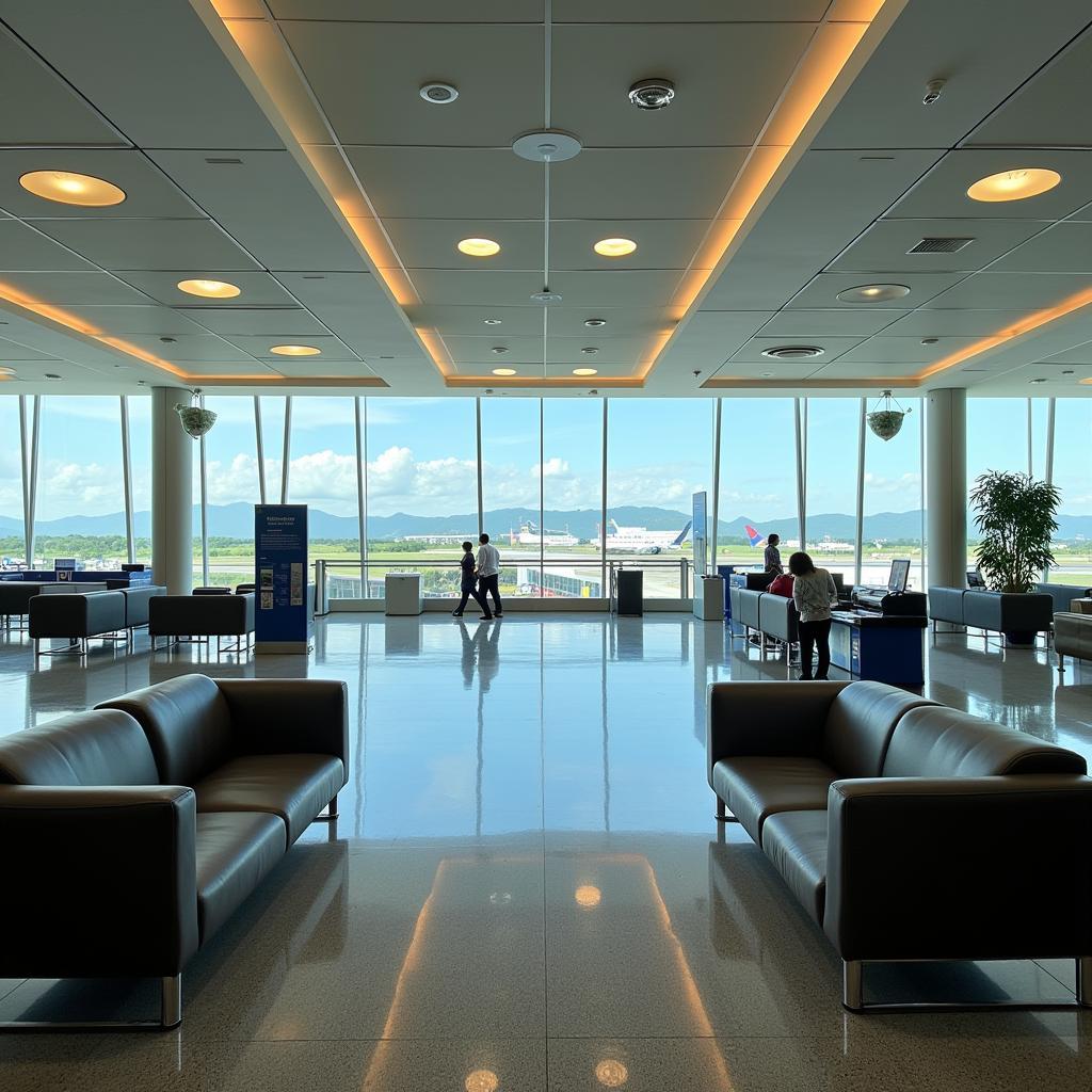 Spacious Langkawi Airport Interior Departures Area