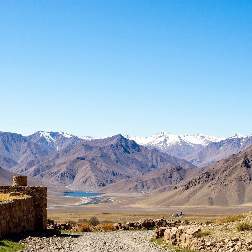 Leh Ladakh Landscape from Kushok Bakula Rimpochee Airport