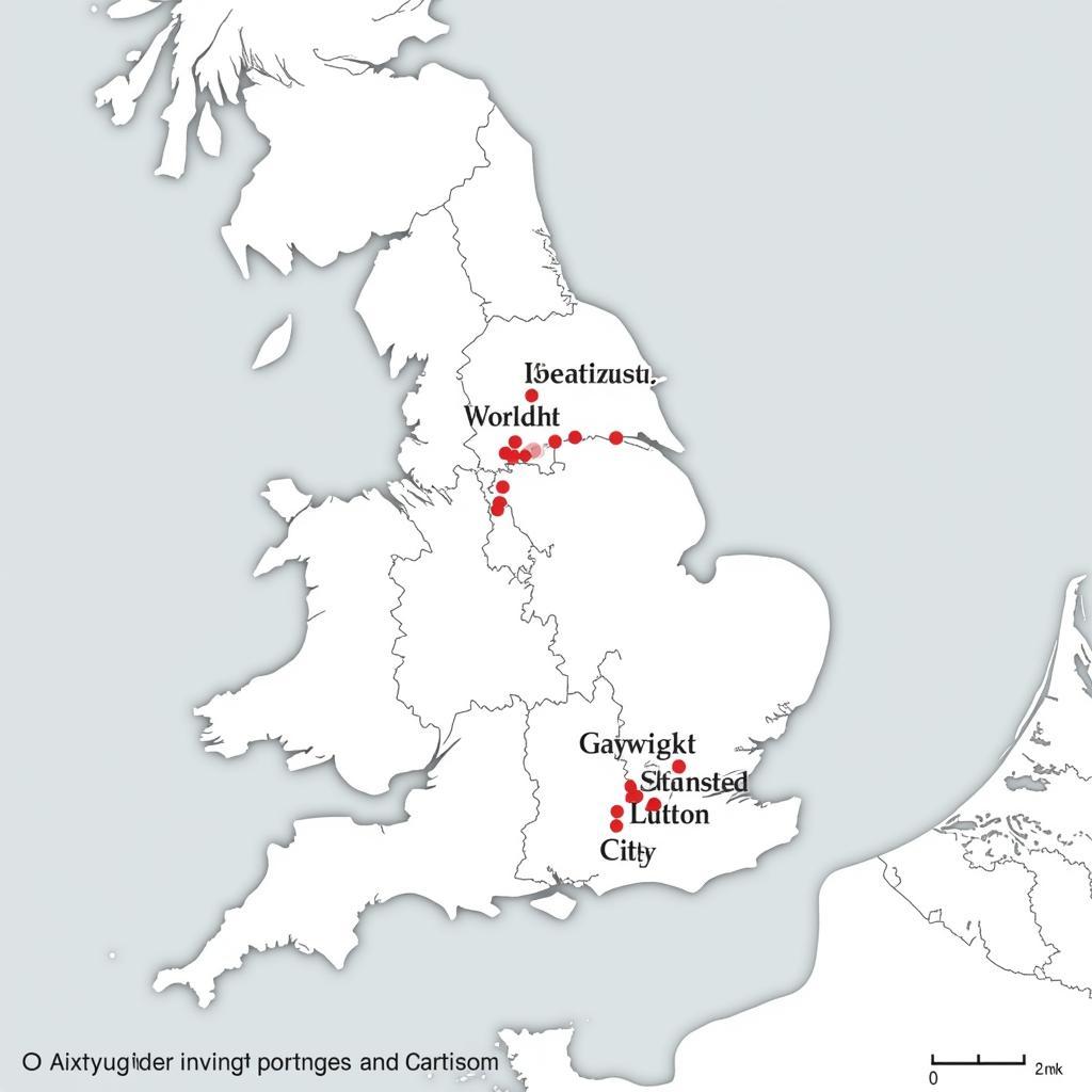 London Airport System Map