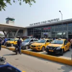 Taxi stand at Lucknow Airport