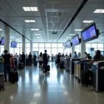 Lucknow Airport Terminal 1 Check-in Area