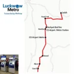 Lucknow Metro Map and Ticketing System