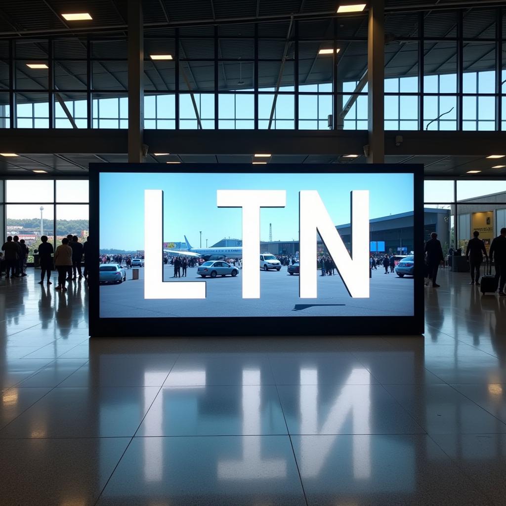 Luton Airport Code LTN Sign