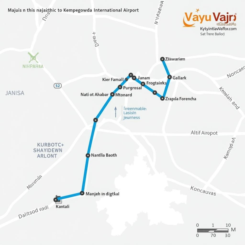 Majestic to Kempegowda Airport Bus Route