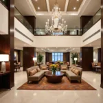 Spacious and Welcoming Lobby of Marriott Jaipur Airport