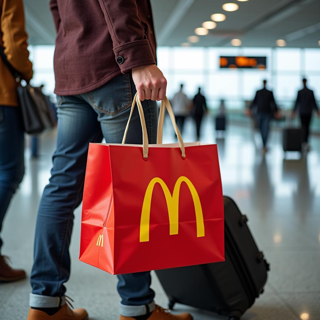 McDonald's Takeaway at Hyderabad Airport