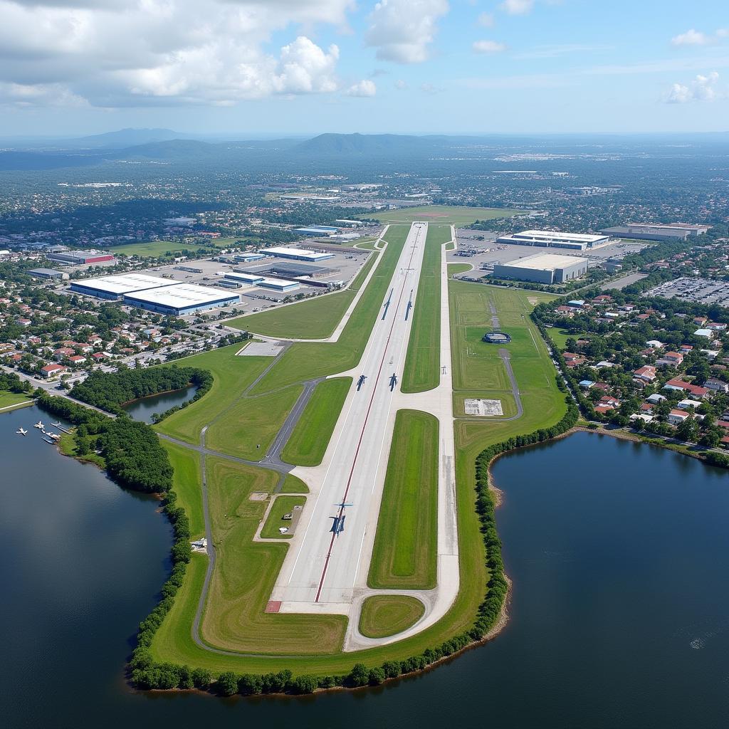 Miami Opa Locka Executive Airport Aerial View