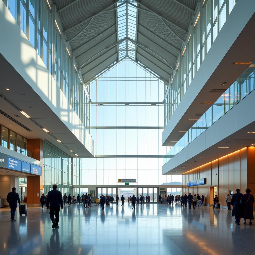 Midfield Terminal Interior at Abu Dhabi International Airport