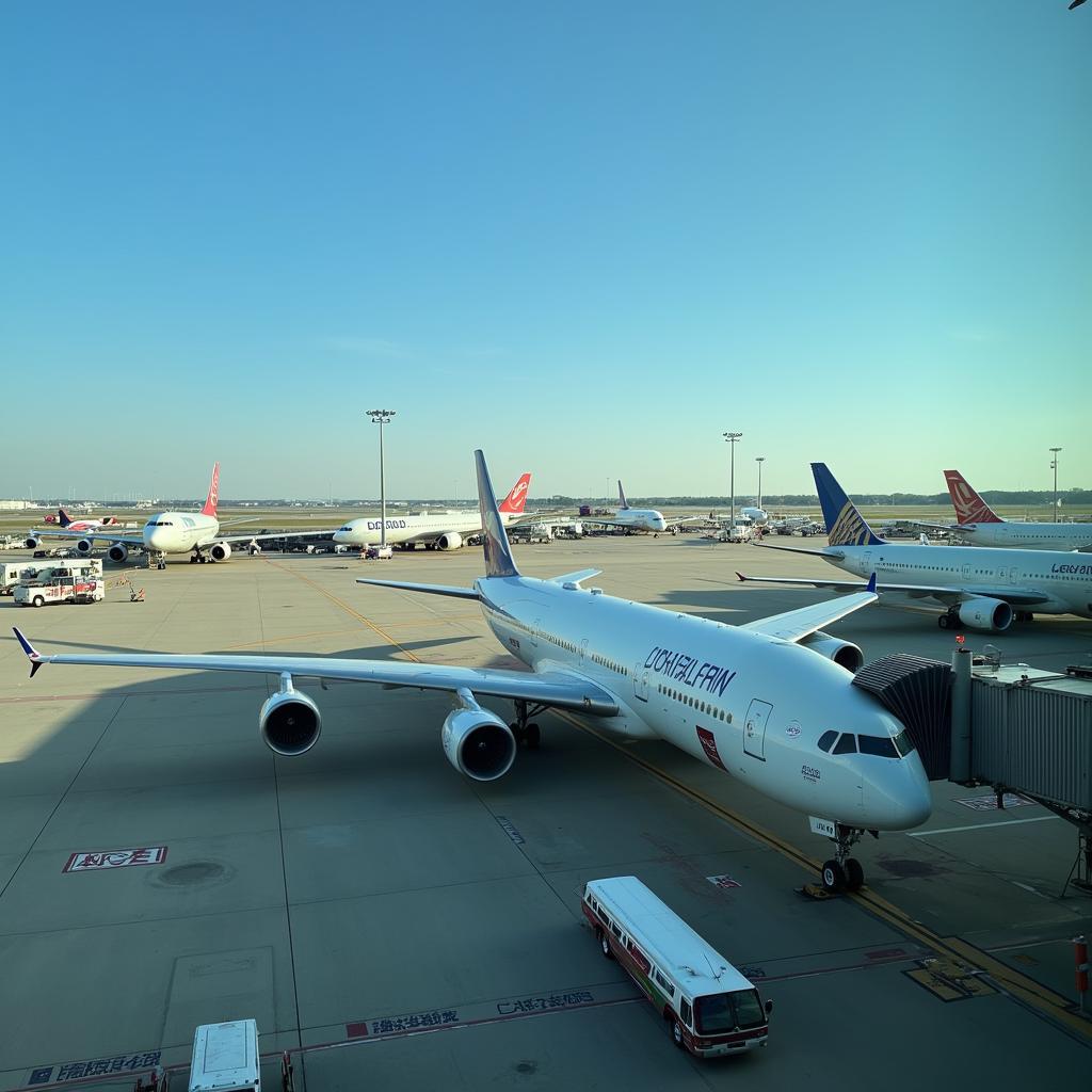 Modern Aircraft at DFW Airport