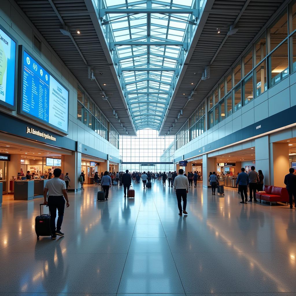 Modern Airport Terminal in India