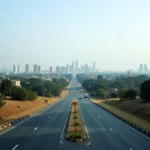 Mohali Cityscape Viewed from Airport Road