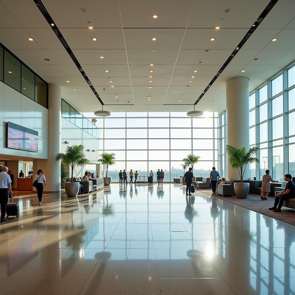 Spacious Interior of Mohammed V Airport