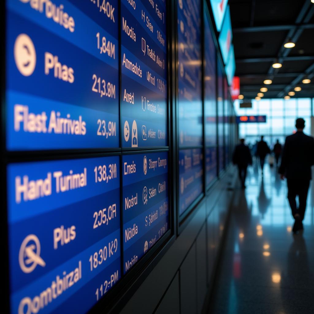 Montreal Airport Flight Information Displays