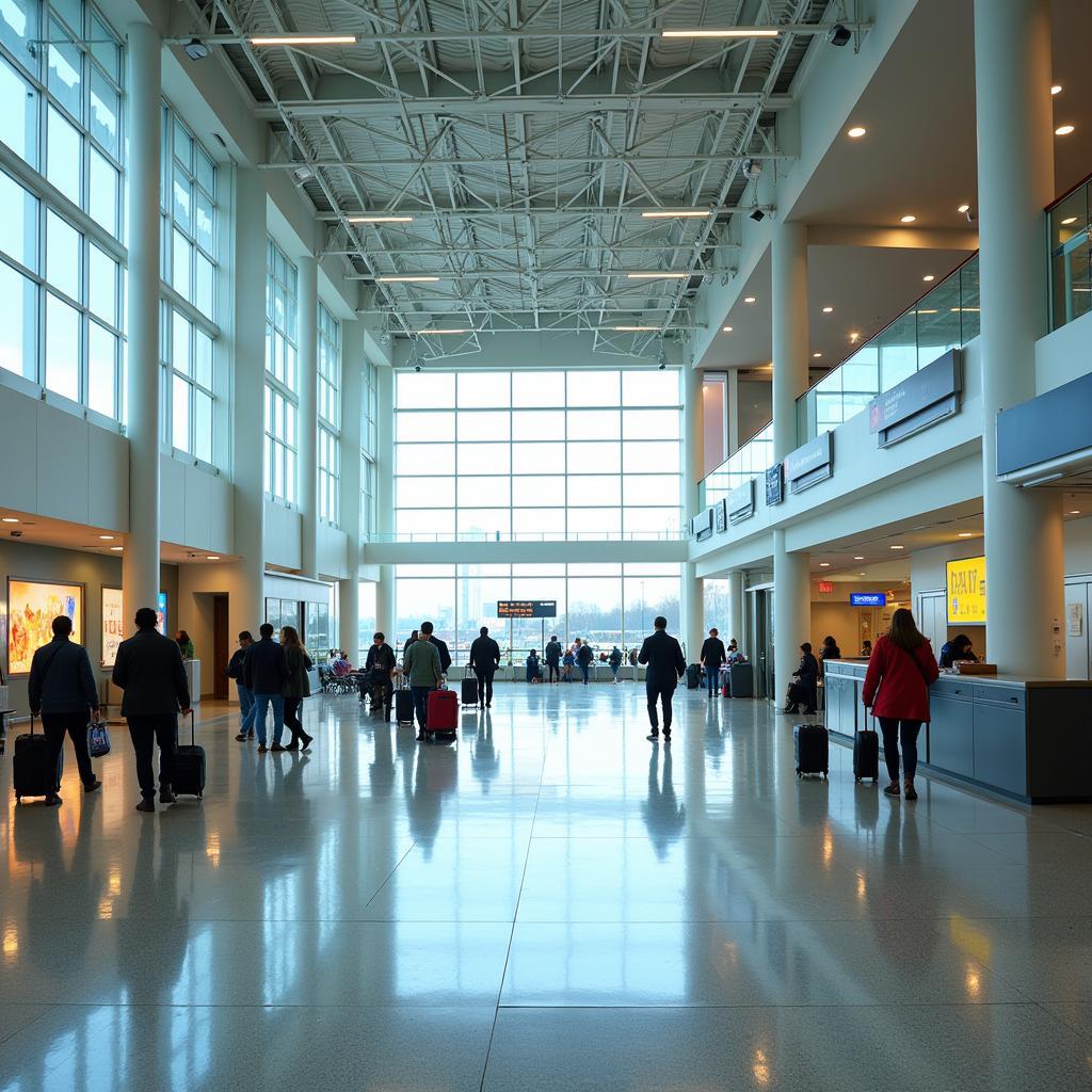 Montreal Airport Terminal Interior View