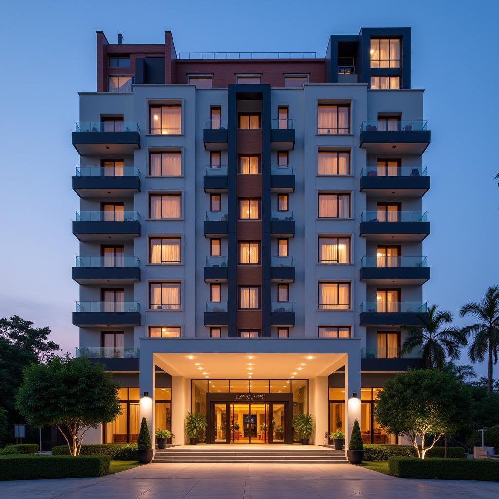 Luxurious 4-Star Hotel Exterior near Mumbai Airport