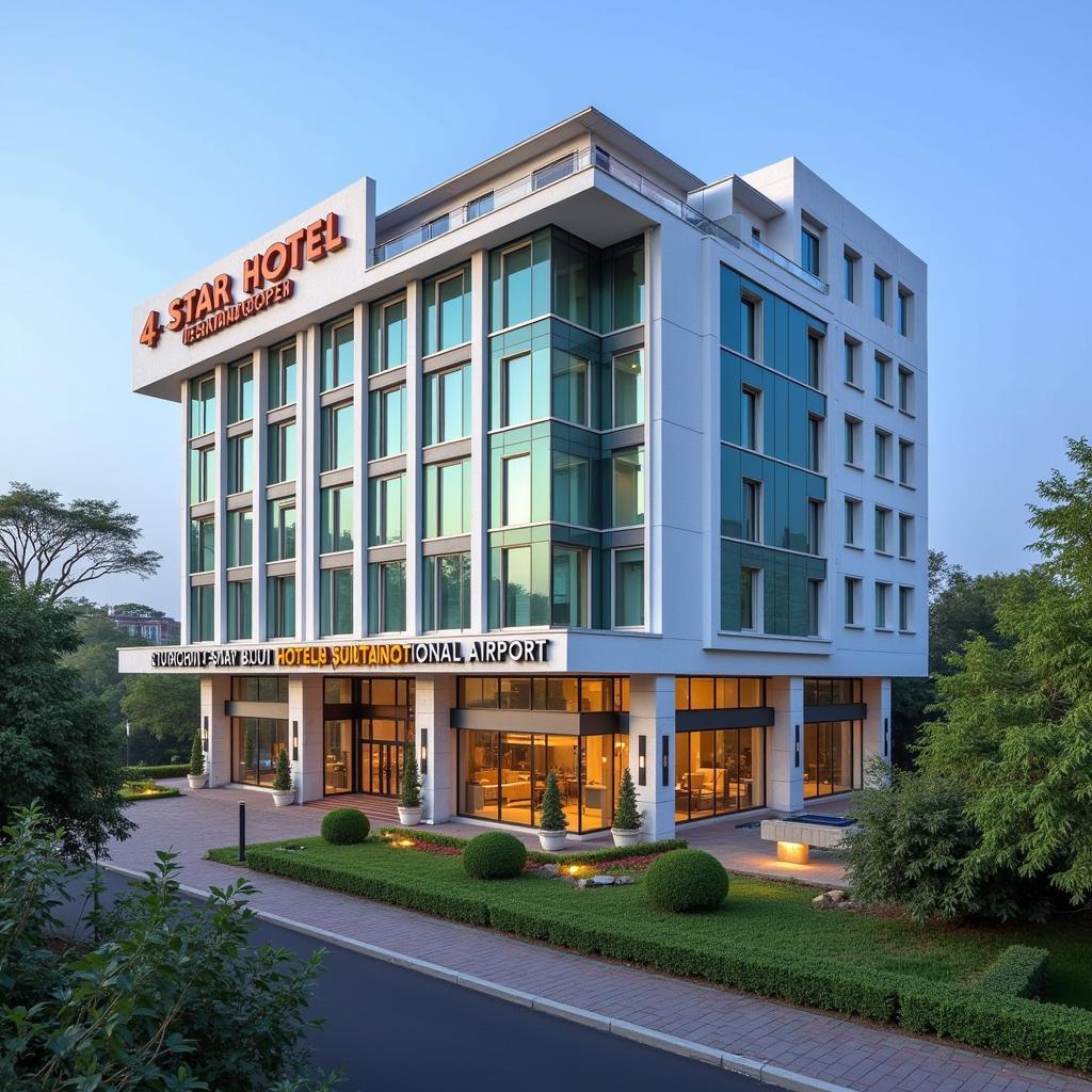 Luxurious Exterior of a 4-Star Hotel near Mumbai Airport