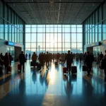 Passengers arriving at Mumbai International Airport