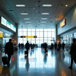 Mumbai Airport Arrivals Terminal View